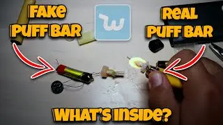 What's Inside A Fake Puff Bar From Wish vs A Real Puff Bar
