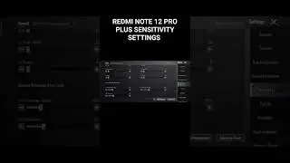 Redmi note 12 pro bgmi sensitivity settings || redmi note 12 pro pubg sensitivity settings
