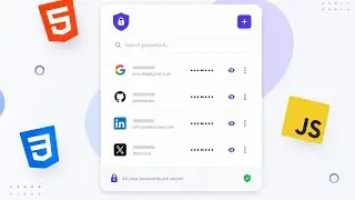 Build a Password Manager with HTML, CSS, and JavaScript