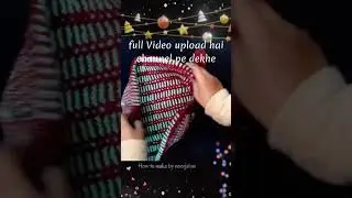 2 रंग का स्कार्फ😀 #scarf #ladiescap #viralvideo #knittingpattern