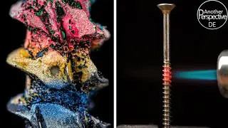 Kreative Fotografie Ideen für zu Hause | Verbrannte Schrauben in Makro