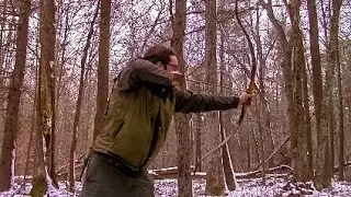 Old 1957 Recurve Bow - Winter, Shooting, Testing