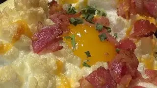 Eggs in Clouds 'Bacon & Cheddar'