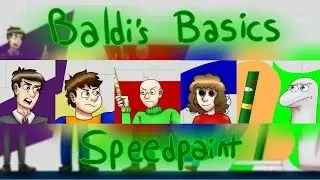 Baldi's Basics in Nightmares and Satany | SPEEDPAINT