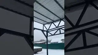 Обзор навеса как он рухнул