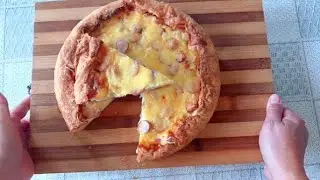 Ленивая пицца // Или ленивый пирог // Но очень вкусный//