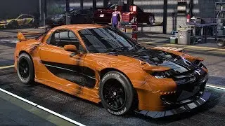 NFS HEAT - Mazda RX-7 customization and drift gameplay