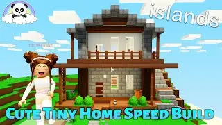 Roblox Islands Building Ideas  - Cute Tiny Home Speed Build