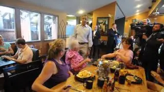 Obama Visits the Buff Restaurant