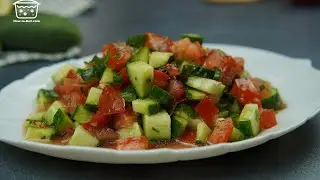 Best Mediterranean cucumber tomato salad in your life
