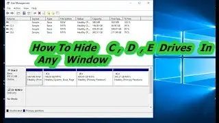 How to hide drives permanently