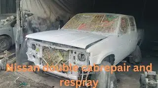 Nissan Double cab full bodywork and respray.