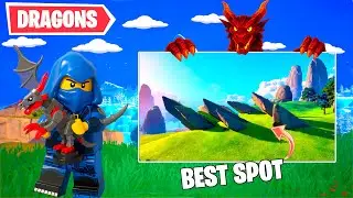 My Secret Location to Fight Dragons in LEGO Fortnite Ninjago!