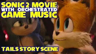 Sonic 2 Movie with Game Music - Tails Backstory and Dot Dot Dot Scenes