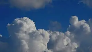 Amazing white cloud roaming freely