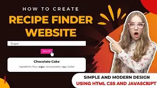 Creating A Recipe Website Project Using Html Css and Javascript | Food Recipe Website Project GitHub