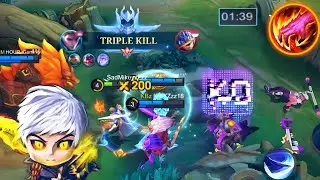 WTF 1 MIN TRIPLE KILL!!! THIS IS 1 HIT BUILD AND EMBLEM FOR ALUCARD?!!(Alu hot damage build )🔥