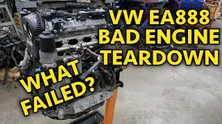 VW EA888 Passat Jetta Beetle 1.8T TSI Engine Teardown. Claimed 