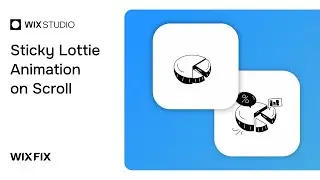 Sticky Scrolling Lottie Animation in Editor X | Wix Fix