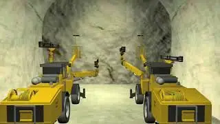 TBM Tünel açma makinası çalışma prensibi 3D animasyon