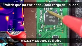 Una Switch que no enciende y/o solo carga de un lado. M92T36 y paquetes de diodos!