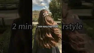 2 min easy hairstyle#youtubeshorts #aesthetic #shorts