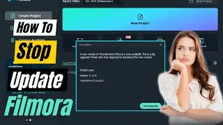 How To Stop Filmora Update