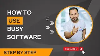 Busy Accounting Software Tutorial In Hindi | How To Make A Tax Invoice In Busy Software | invoice