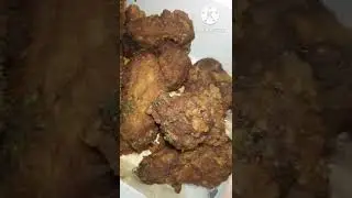 Blake's Wing and Steak, Sour and cream fried wings and beef with mushrooms with Italian spaghetti
