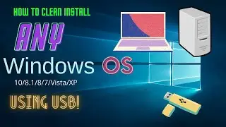 How to clean install Windows 10/8.1/7/Vista/XP using USB! Downloads in desc. | It's Omega Tech!