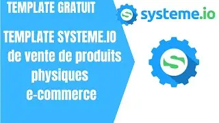 Template Systeme.io de vente de produits physiques e-commerce compléments alimentaires