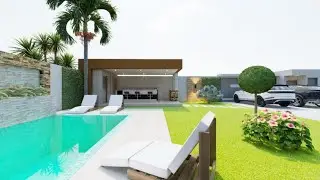 VILLA BASSE HAUT STANDING 6 PIECES / ARCHITECTURE ANIMATION LUMION