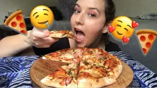 BBQ CHICKEN & BACON PIZZA MUKBANG 먹방