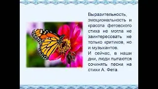 А. Фет. Весенний дождь. Бабочка.
