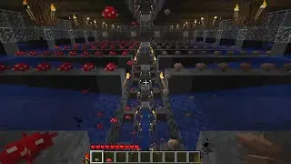 My super mushroom farm in Minecraft beta 1.7.3