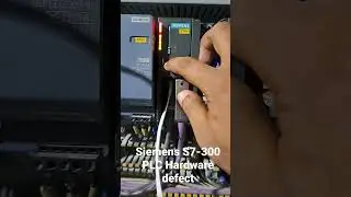 Siemens S7-300 PLC hardware defect Error .#siemens #automation #plc
