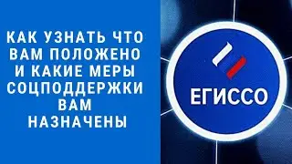 КАК УЗНАТЬ ЧТО ВАМ ПОЛОЖЕНО И КАКИЕ МЕРЫ СОЦПОДДЕРЖКИ ВАМ НАЗНАЧЕНЫ ЧЕРЕЗ САЙТ ЕГИССО