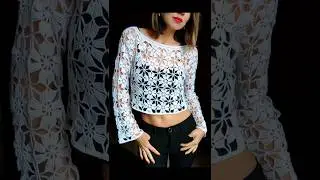 crochet top #shorts #crochet #crochettop #топкрючком