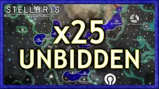 Stellaris: x25 Unbidden Crisis - 800 Star Galaxy - Grand Admiral AI