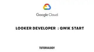 Looker Developer -  Qwik Start || GSP891 || 