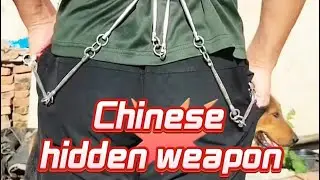Chinese hidden weapon nine-section whip#kungfuskills #martialarts