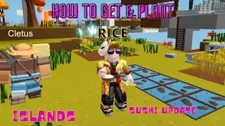 How to GET AND PLANT RICE - SUSHI UPDATE - Islands -Roblox