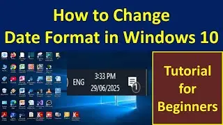 How to Change Date Format in Windows 10 | Windows Settings for Beginners | Mini Software Maker