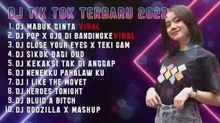 DJ TIK TOK TEBARU 2022 - DJ DI MABUK CINTA JEDAG JEDUG FULL BASS MANGKANE