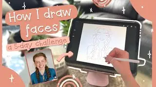 ✨ How I draw faces | Portrait style | Girls portrait faces step-by step process | Lessons learned ✨