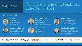 Webinar: "Don’t End of Life and Replace … ELevate in Place!"