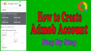 How To Create Admob Account Step By Step | How To Generate Admob Ads Unit