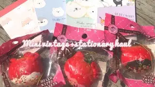Vintage HK strawberries+stationary haul (◕‿◕✿) 🍓