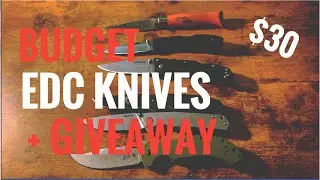 Which knife will win? Budget ($30) EDC knife challenge  | initial impressions + GIVEAWAY