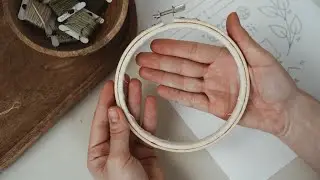 How to tuck the fabric into the hoop / Embroidery for beginners